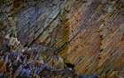 Ireland-Ferriters Cove Close-up of rock face colors Art Print